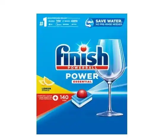Finish Power Essential Lemon Box Sparkle Dishwasher Tablets 140 Pack