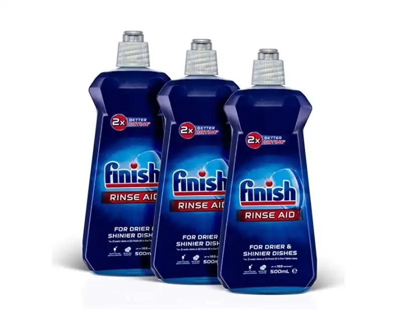 3 Pack Finish Regular Rinse Aid for Dishwashers 500ml