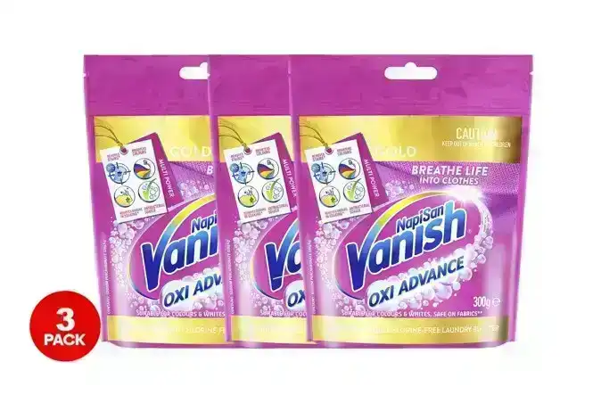 3 Pack Vanish Oxi Advance Laundry Booster 300g