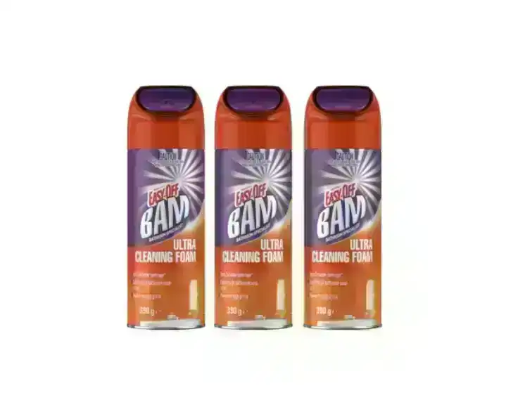 3 Pack Easy-off Bam Ultra Cleaning Foam 390g