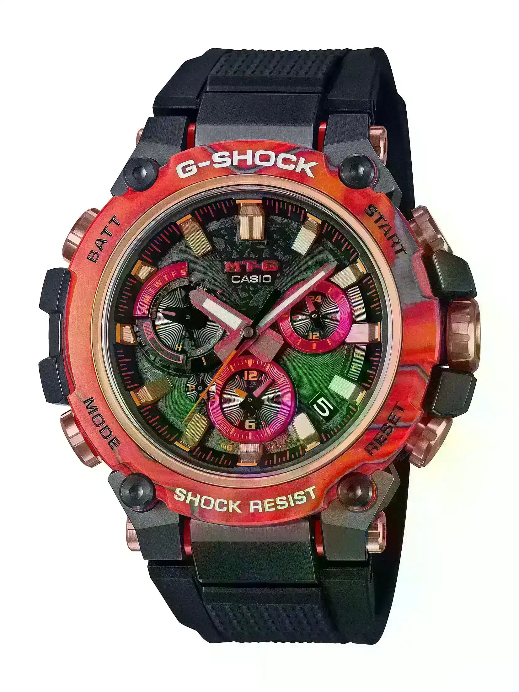 Casio 40th Anniversary G Shock Flare Red Watch MTG-B3000FR-1A