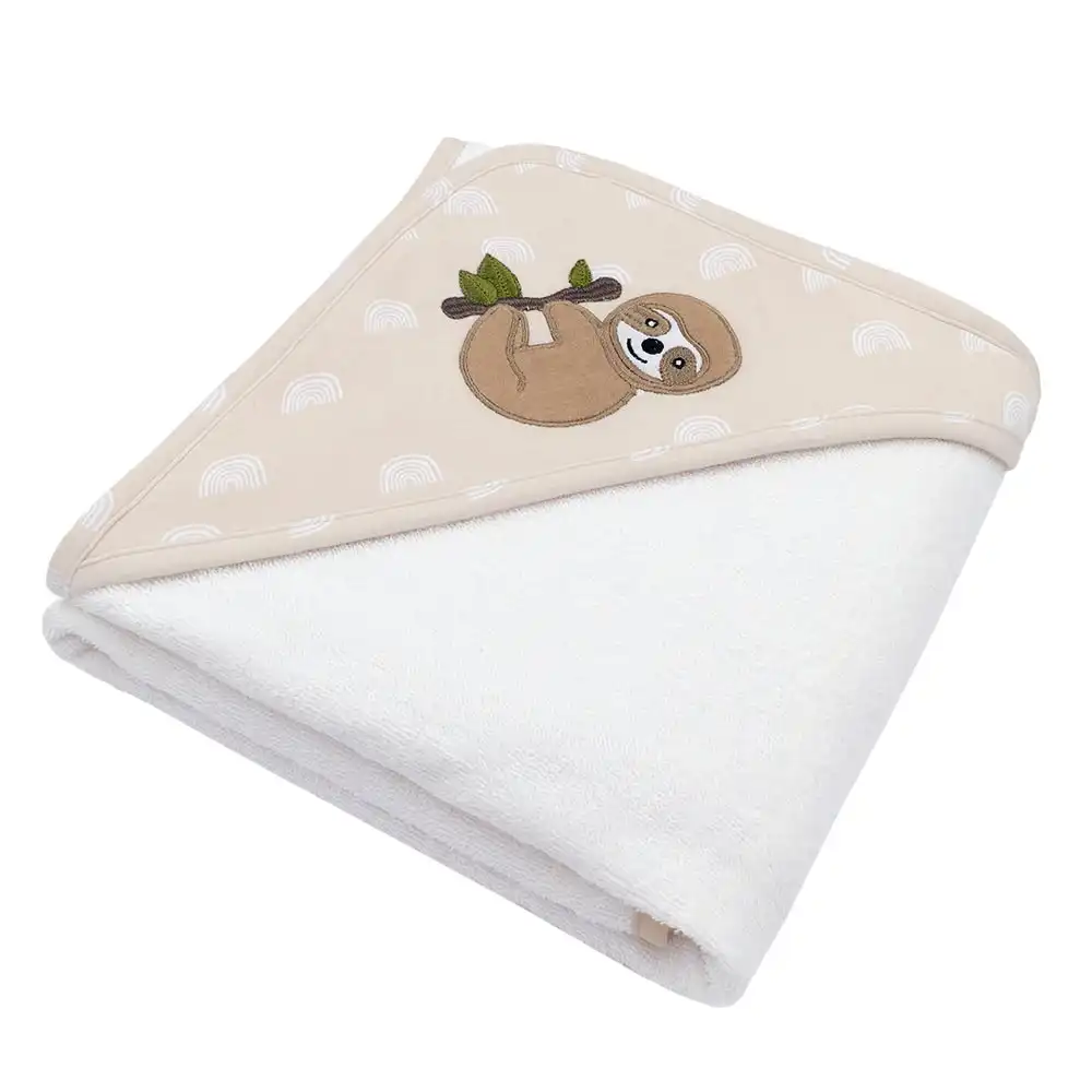 Living Textiles | Hooded Towel -  Happy Sloth