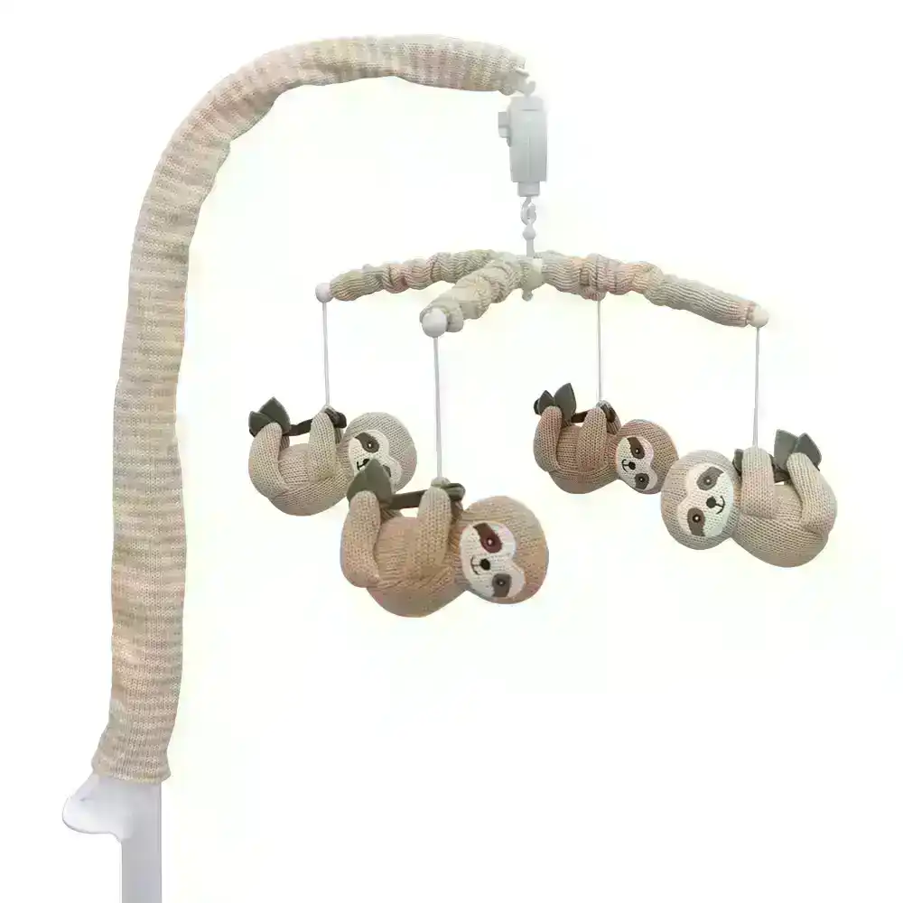 Living Textiles | Musical Mobile Set - Happy Sloth