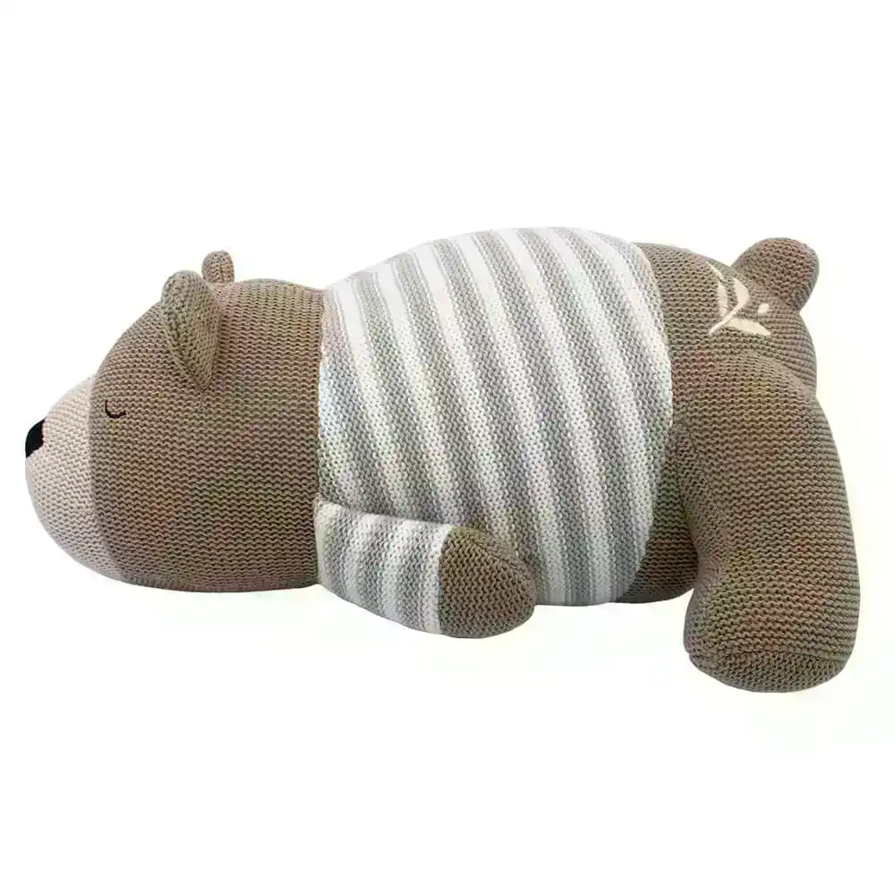 100% Cotton knit Cushion - Bosco Bear
