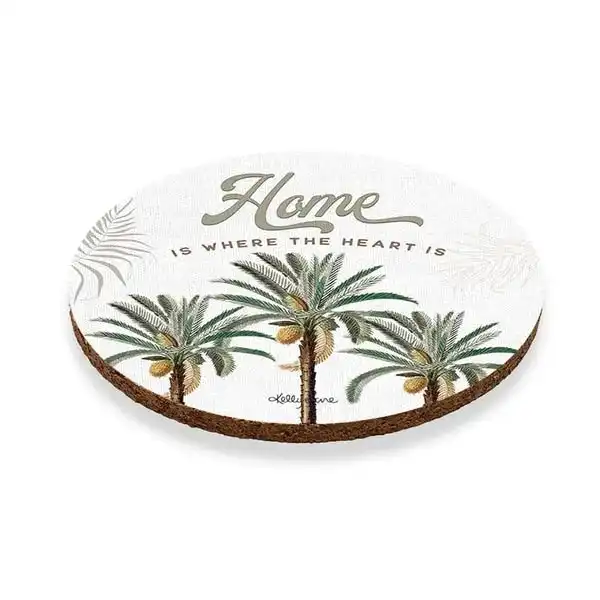 Coasters Round - Royal Palms - Set of 6 - 10cm