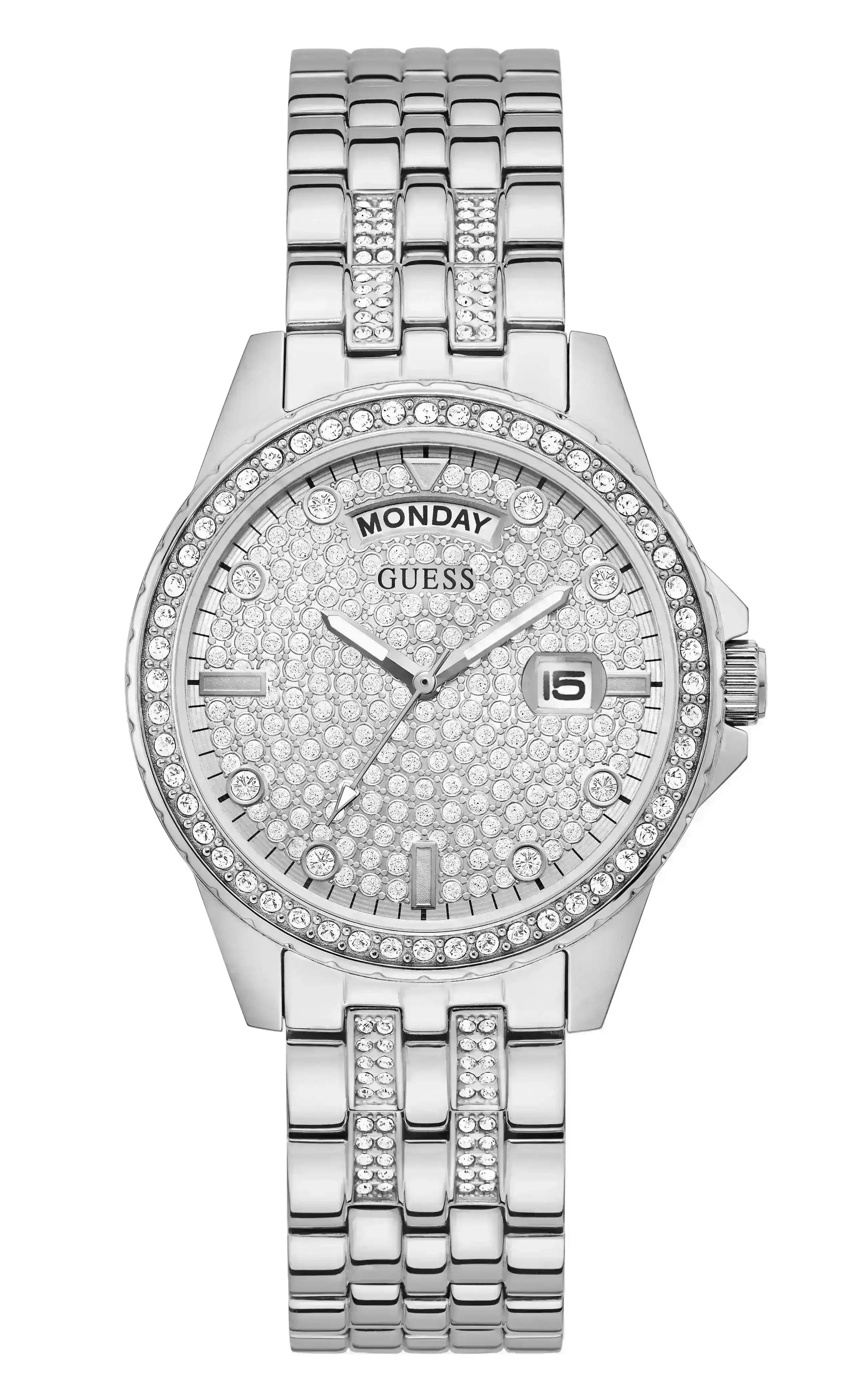 Guess Lady Comet Silver and Crystal Women's Watch GW0254L1