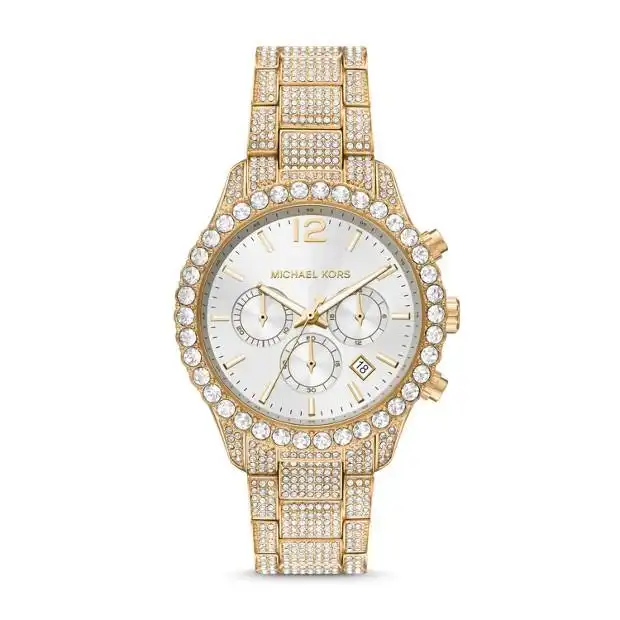 Michael Kors Layton Gold and Crystal Watch MK6941