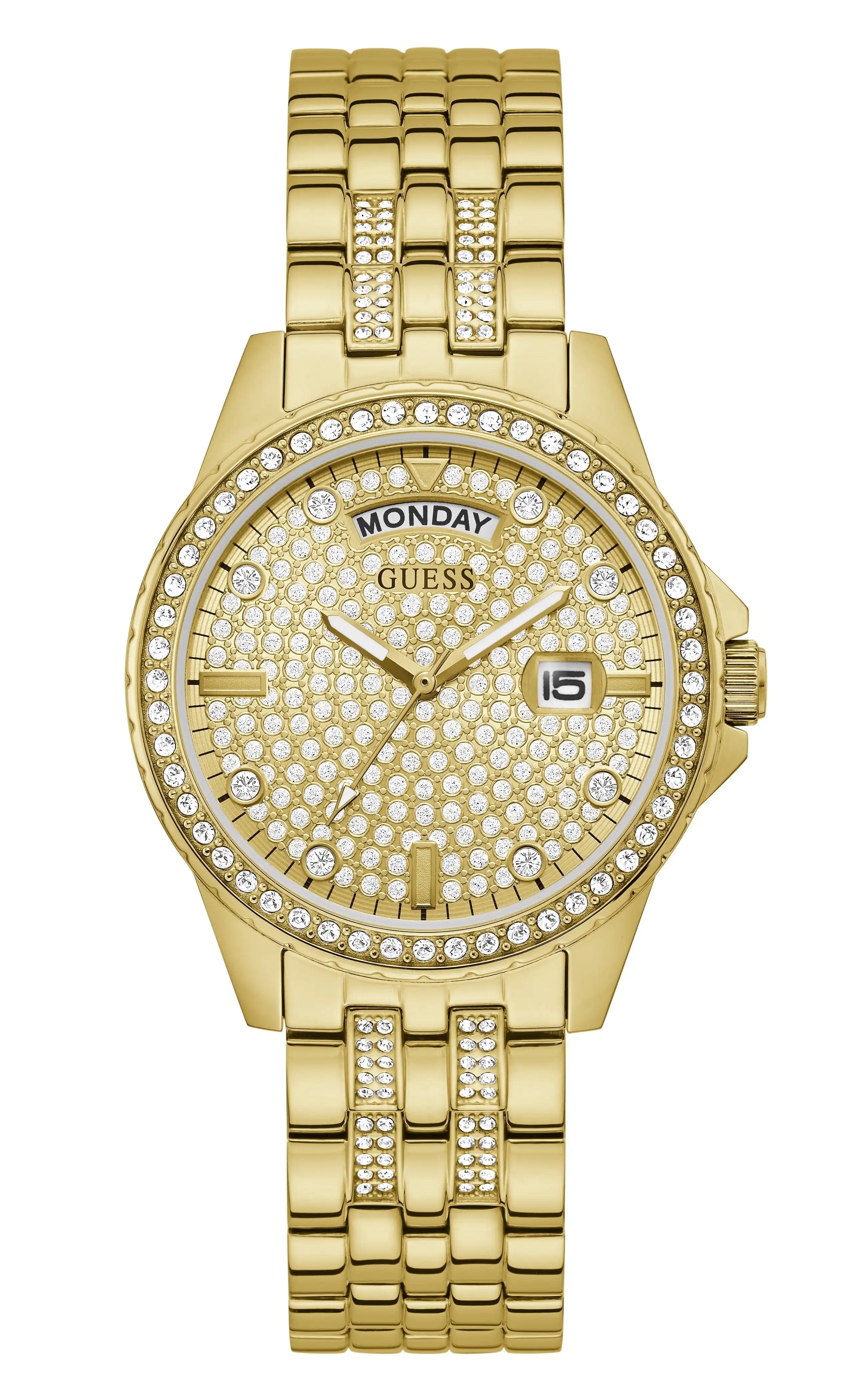 Guess Lady Comet Crystal and Gold Women's Watch GW0254L2