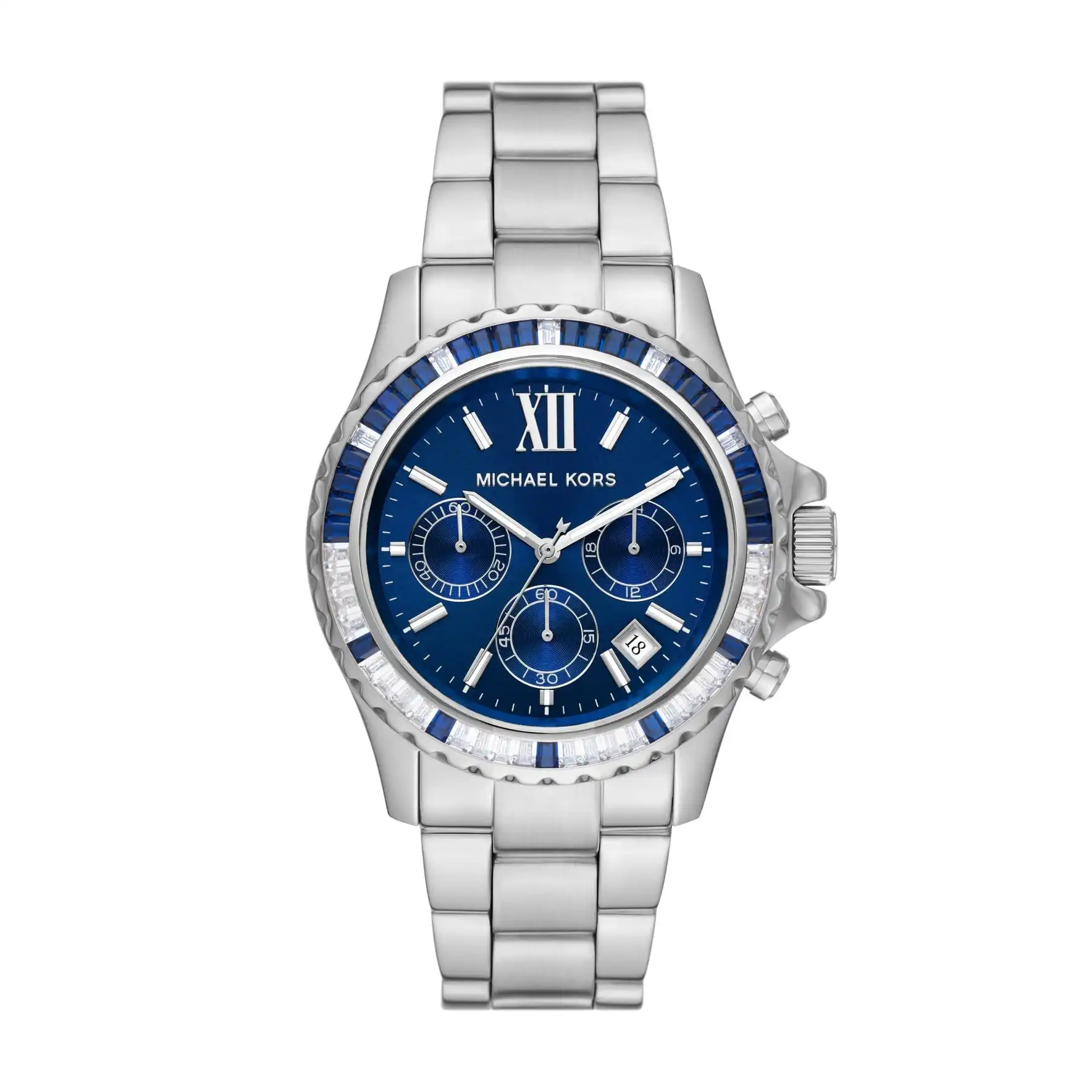 Michael Kors Everest Blue and Silver Women's Watch MK7237