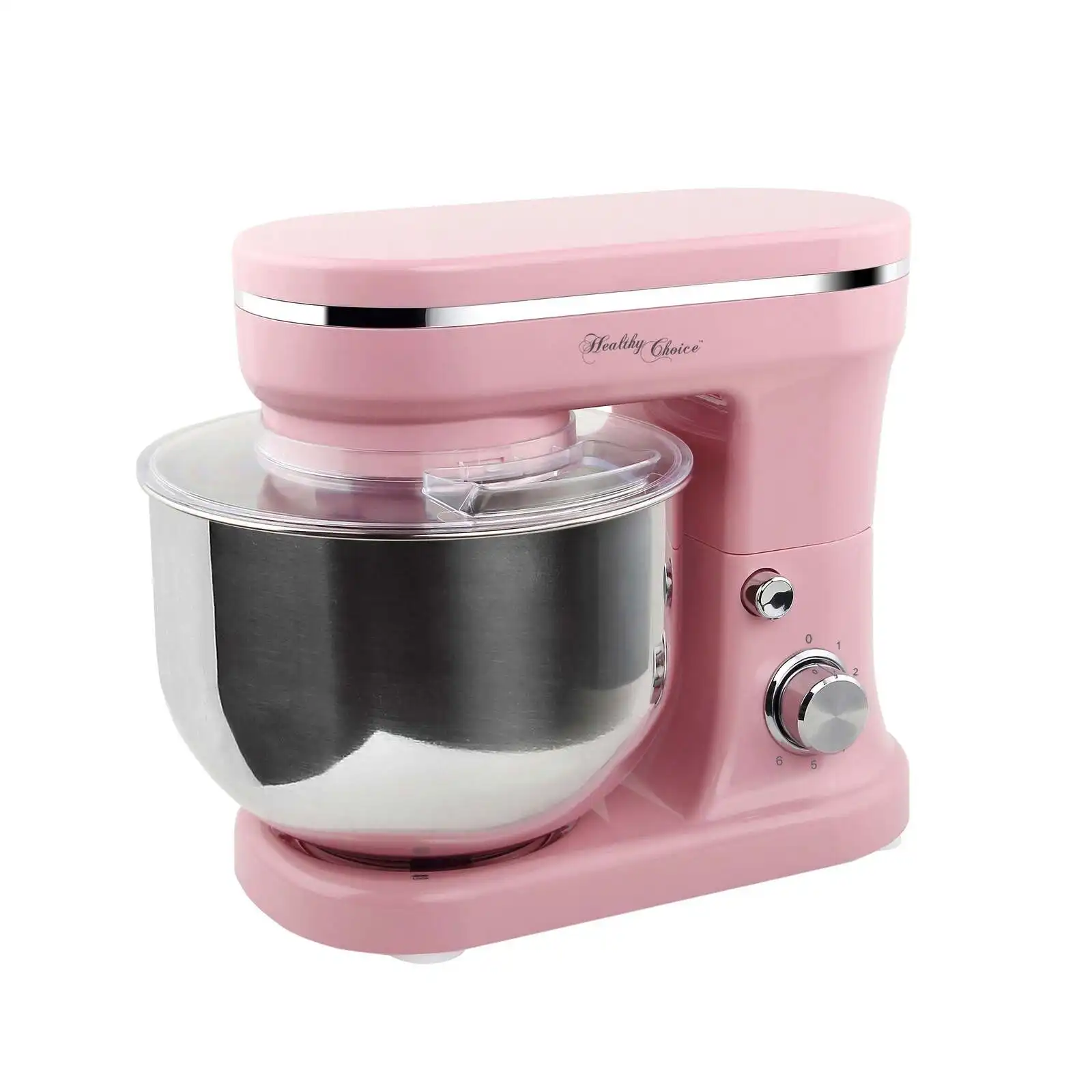 1200W Mix Master 5L Kitchen Stand (Pink) w/ Bowl/ Whisk/ Beater