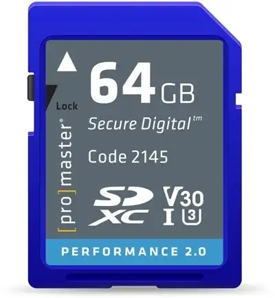 ProMaster SDXC Performance 64GB (2.0) - V30 Memory Card