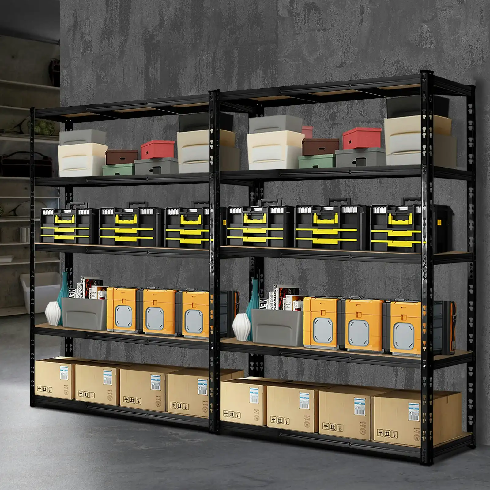 Sharptoo 2x1.8m Garage Shelving Shelves Warehouse Storage Racking Rack Pallet