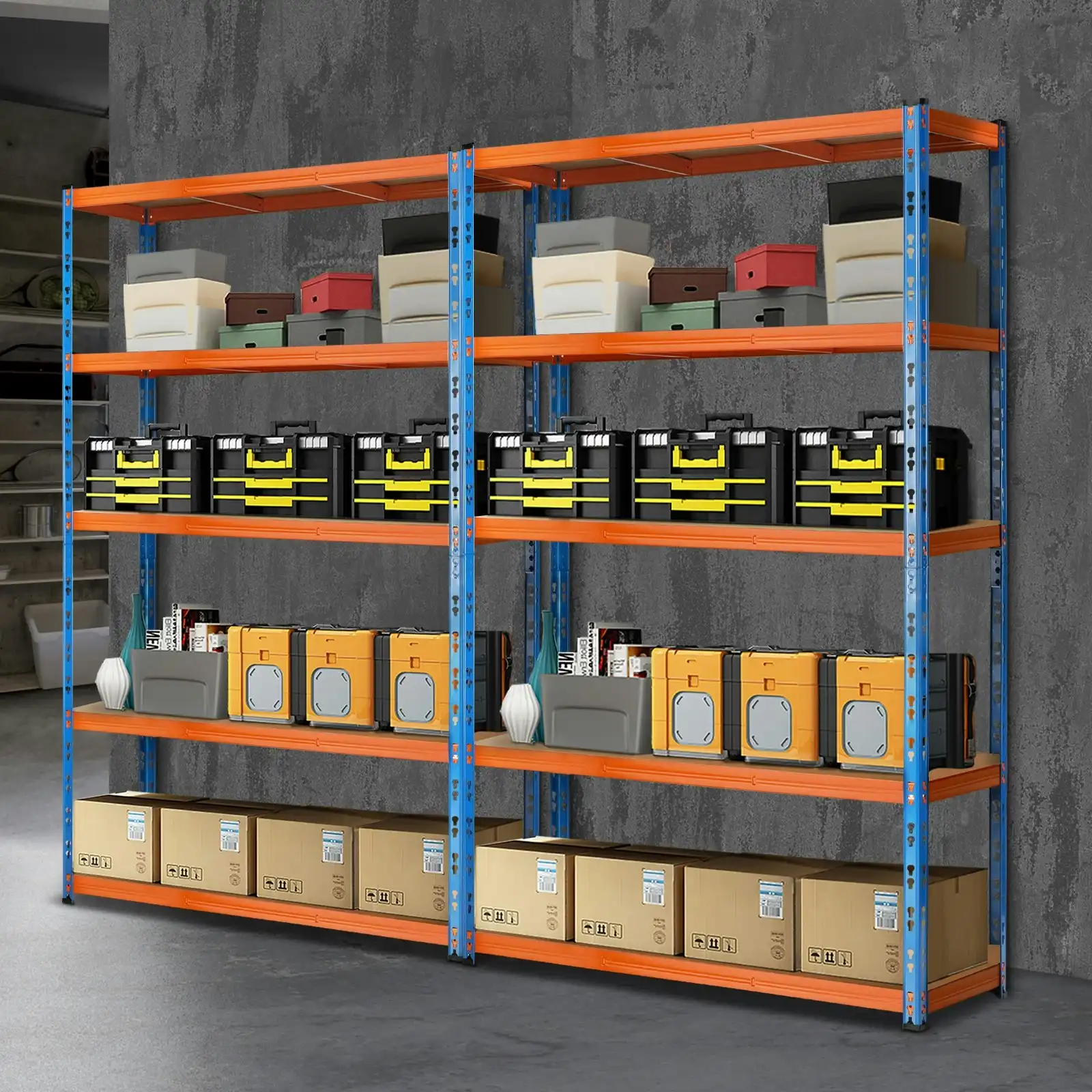 Sharptoo 2x1.8m Garage Shelving Shelves Warehouse Storage Pallet Racking Rack