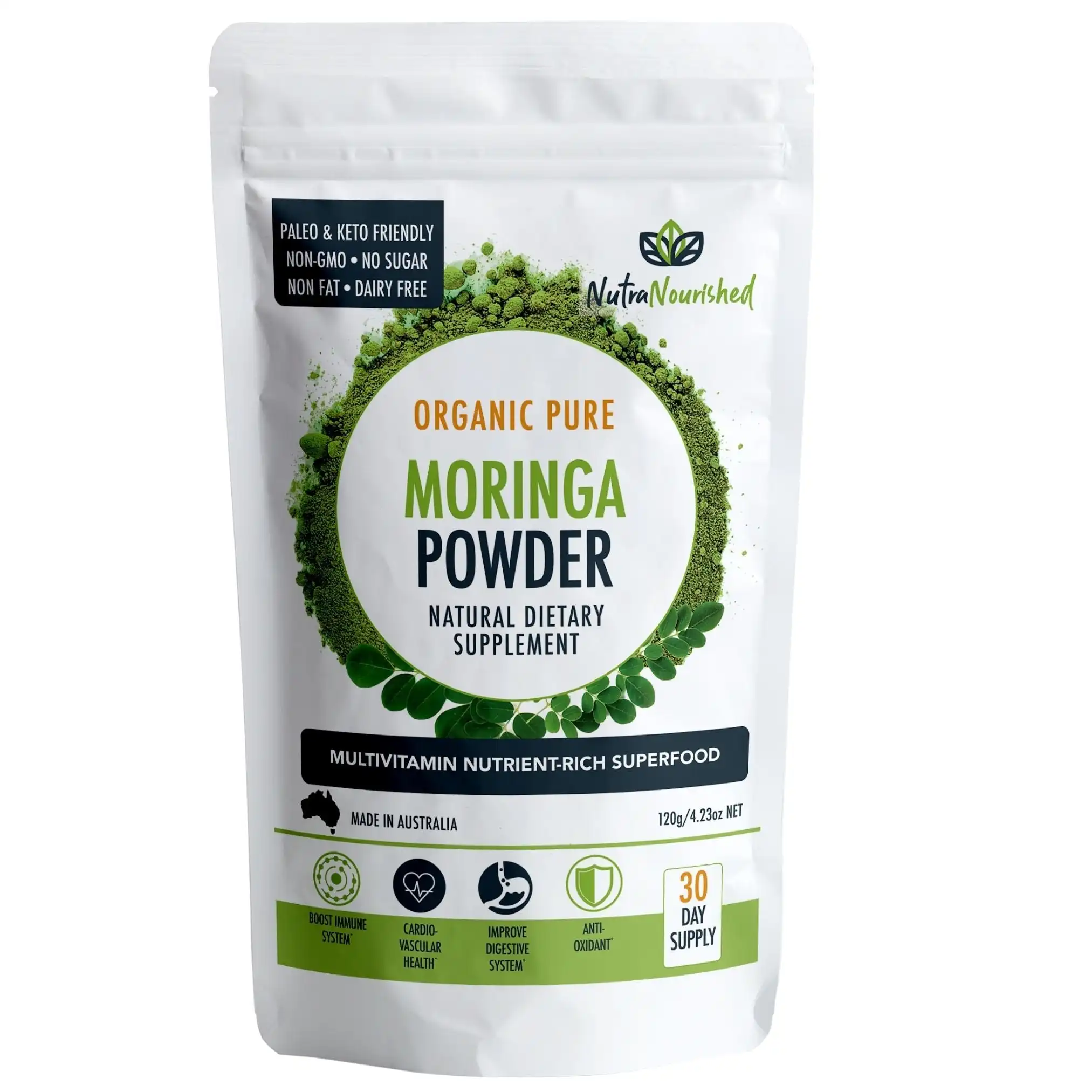 Organic Pure Moringa Leaf Powder