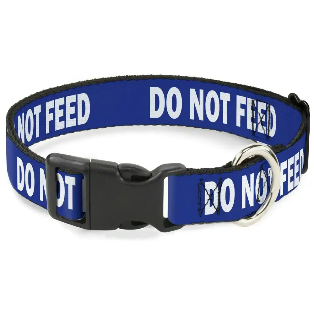 Buckle Down USA Dog Collar - 'Do Not Feed'