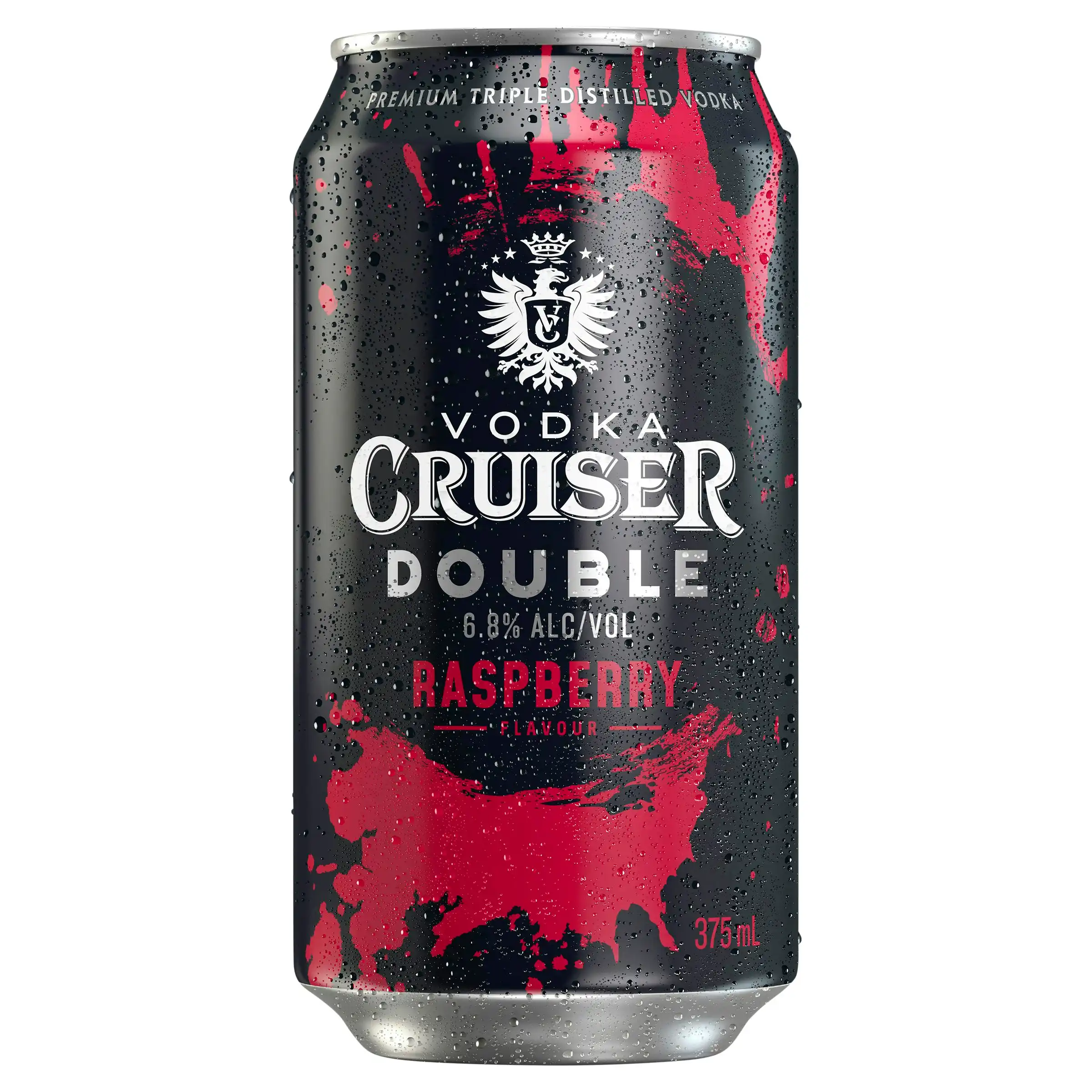 Vodka Cruiser Double Raspberry 6.8% 24 x 375ml Cans