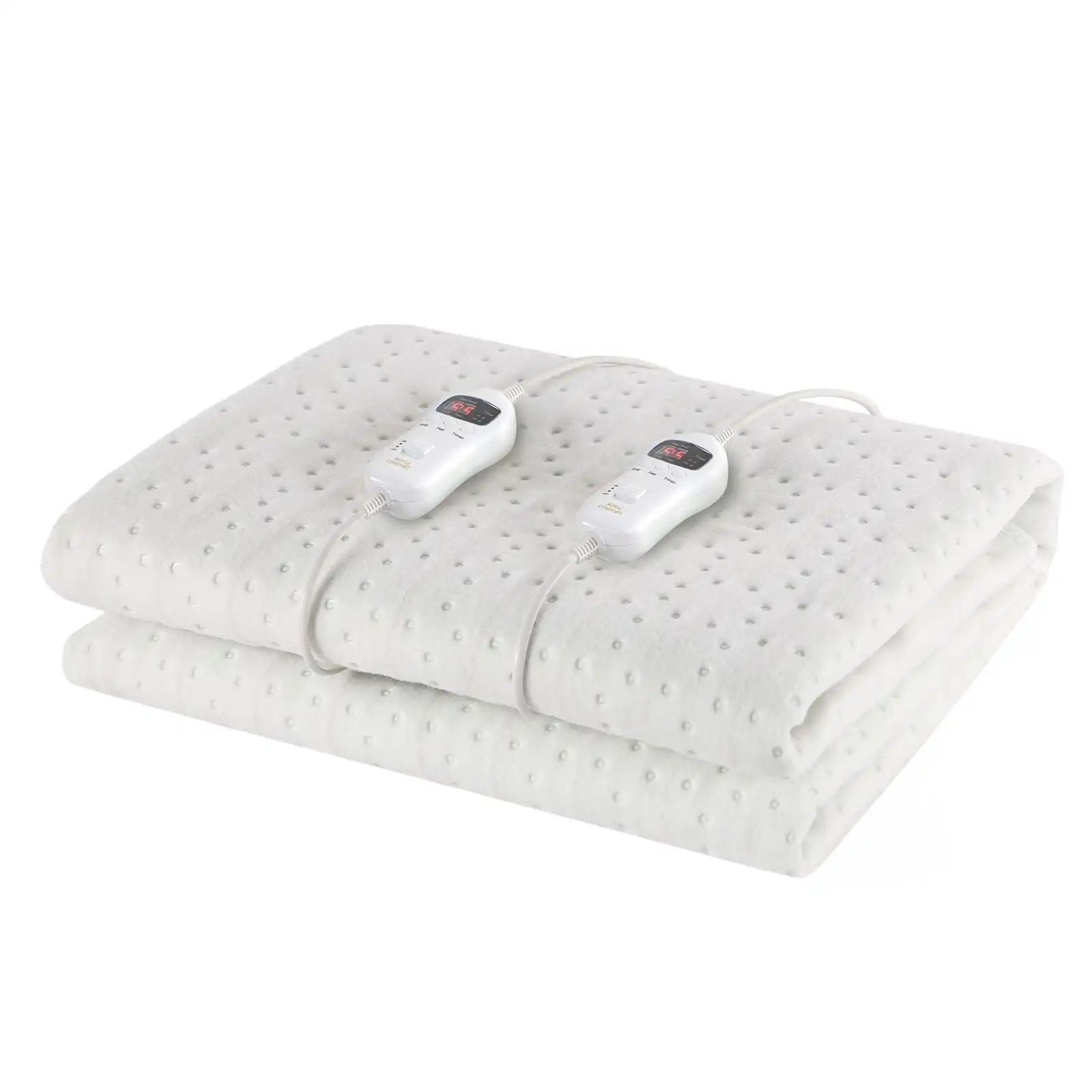 Royal Comfort Thermolux Elite Electric Blanket Multi Zone Fully Fitted White