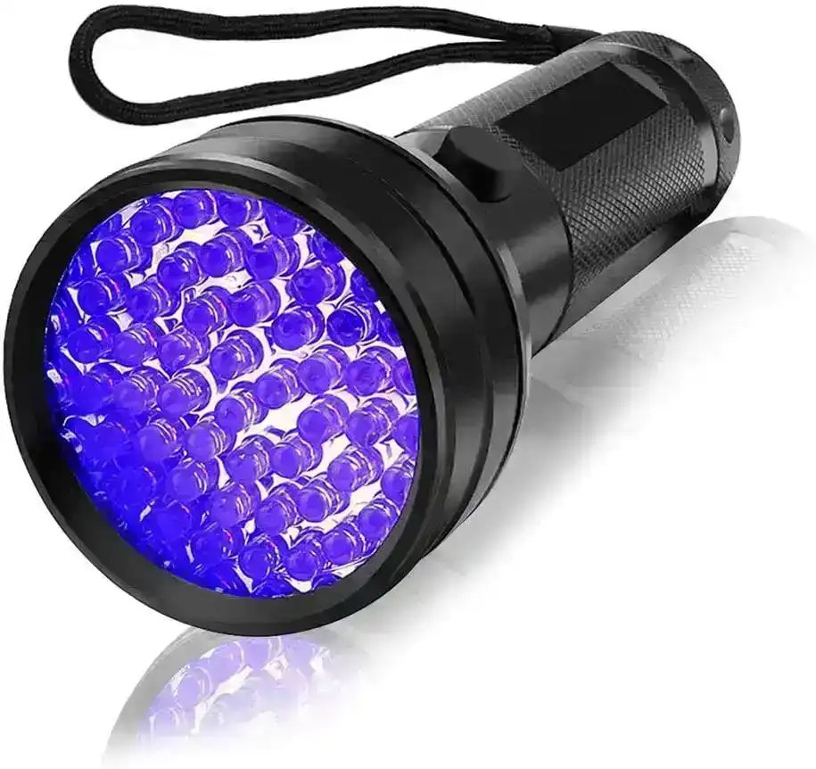 51 LED UV Flashlight Torch Light Lamp Ultraviolet Blacklight Aluminum 395 nM AUS