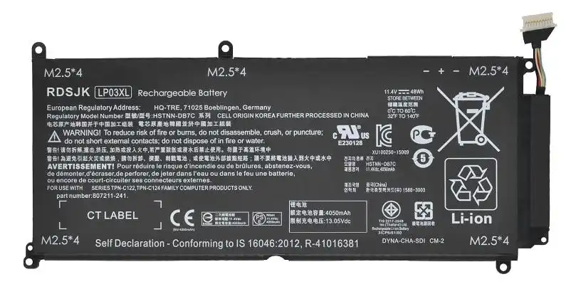 Battery for HP ENVY 15-AE020TX 15-AE015TX 15-ae021TX 807417-005 LP03XL LP03