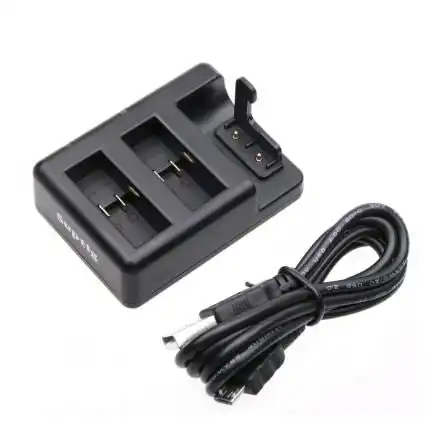 Dual Battery + Remote Control Charger Micro Mini USB for GoPro HERO 8 7 6 5