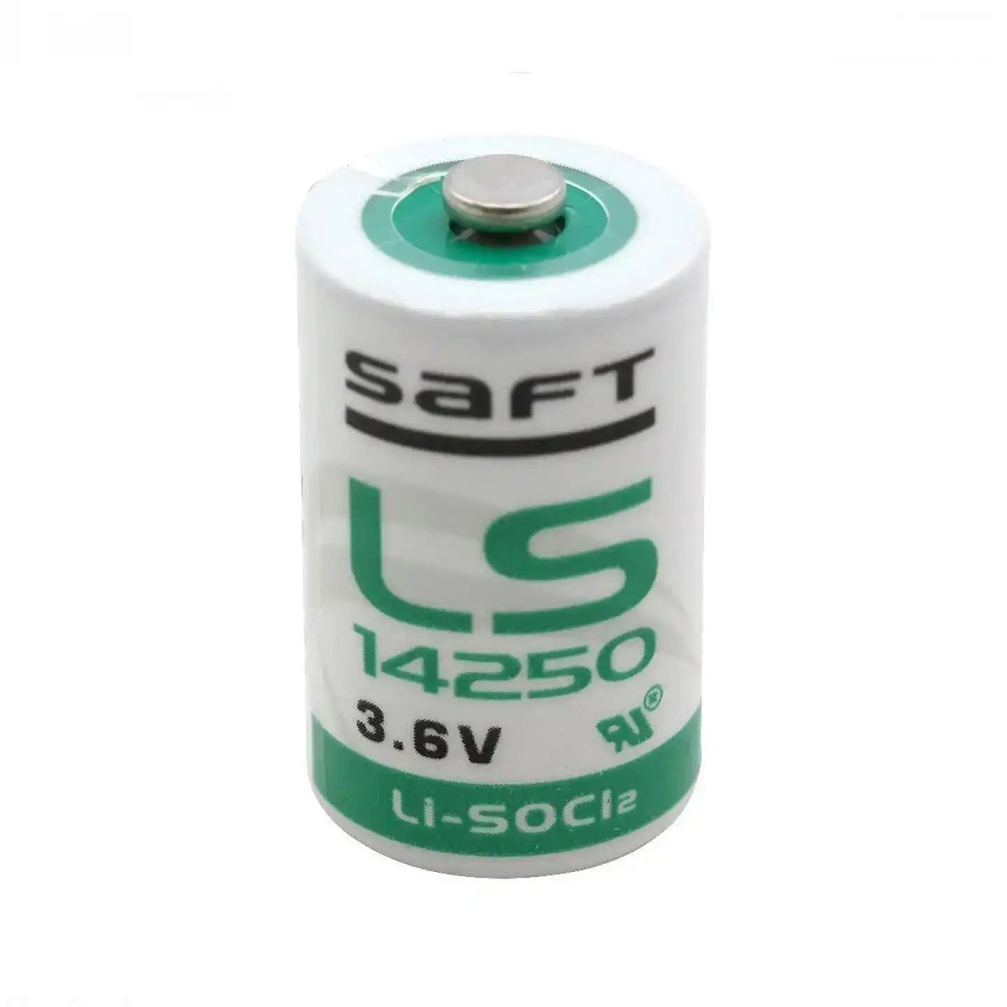 Saft LS14250 ER14250 3.6V Lithium Battery 1/2AA R6 Li-SOCl2 nipple top battery