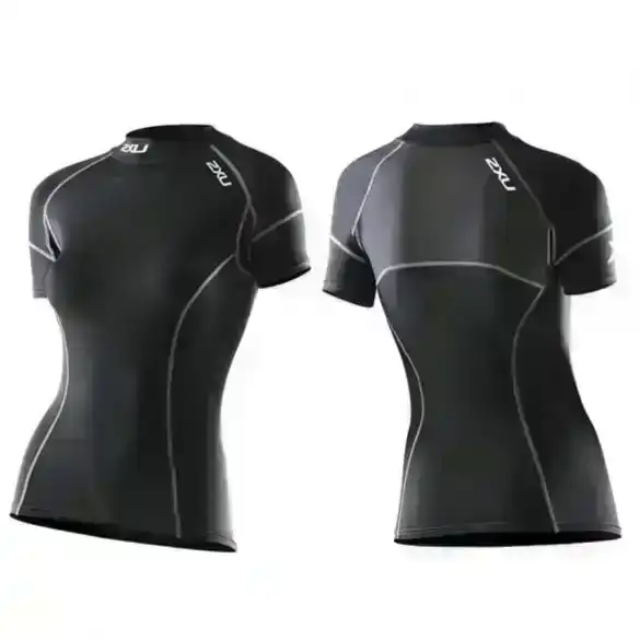 2XU Women's Elite Compression Short Sleeve Top - Black