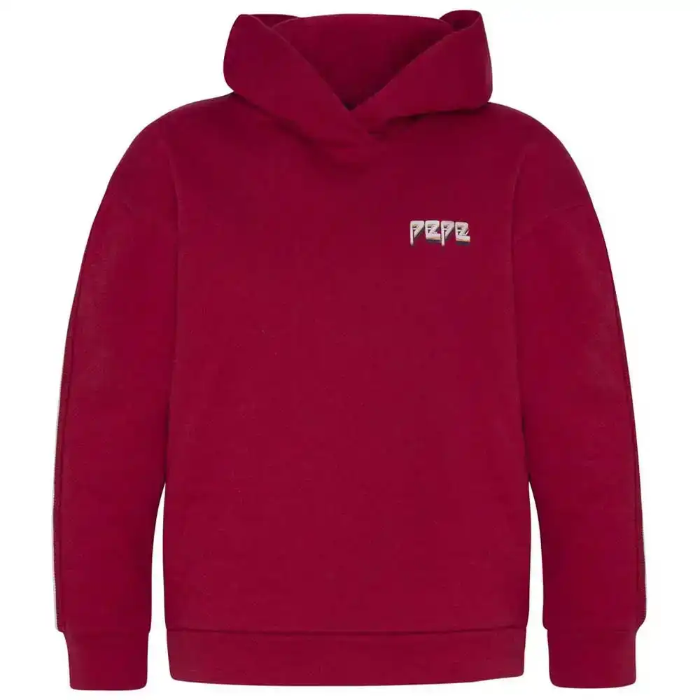 Pepe Jeans Girls Nars Hooded Jumper Red