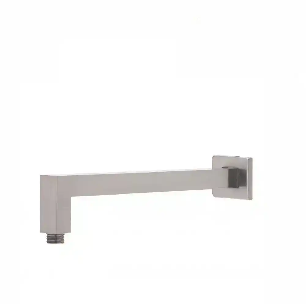 Phoenix Lexi Shower Arm 400mm Square Brushed Nickel LE6000-40