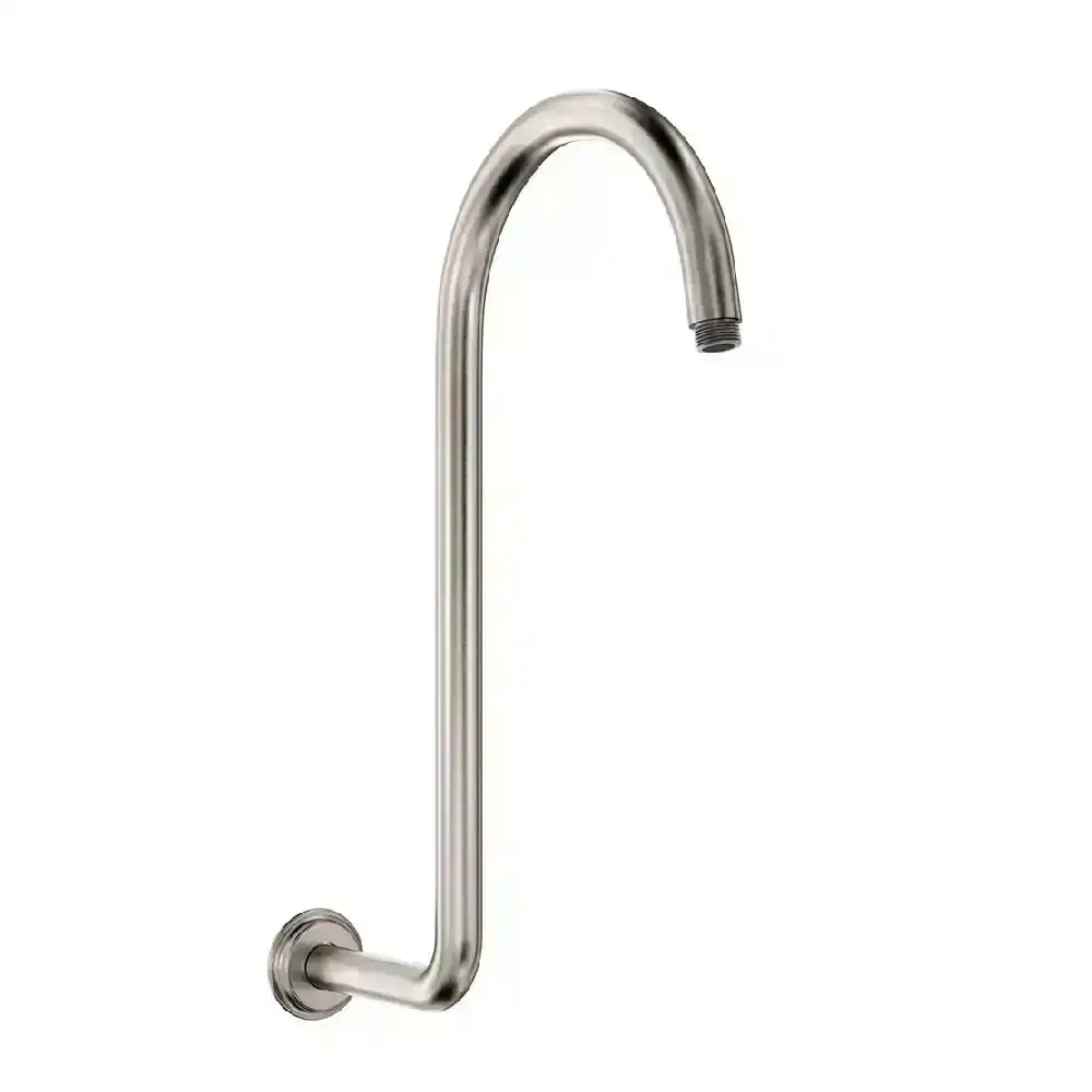 Fienza Classical Swan Neck Shower Arm Brushed Nickel 422116BN