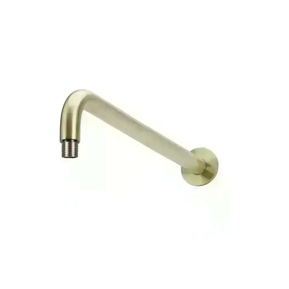 Meir Round Wall Shower Curved Arm 400mm Tiger Bronze MA09-400-PVDBB