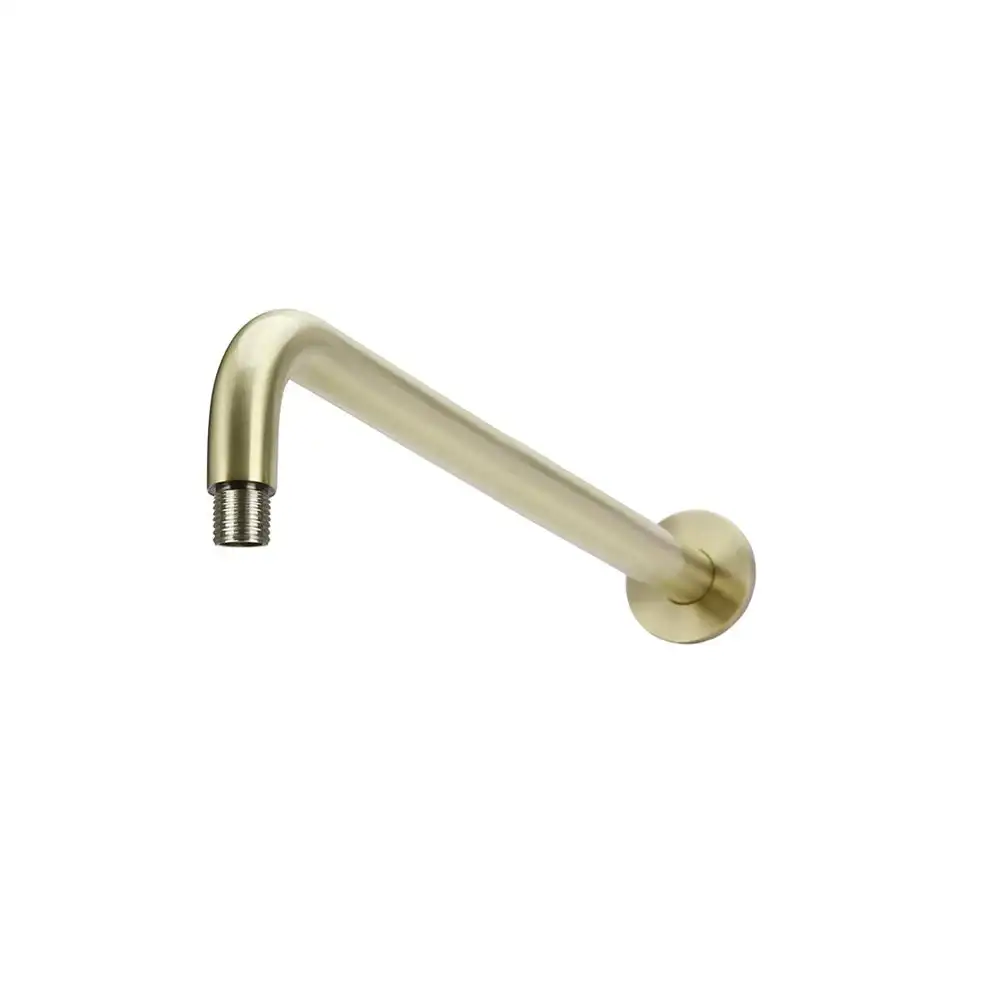 Meir Round Wall Shower Curved Arm 400mm Tiger Bronze MA09-400-PVDBB