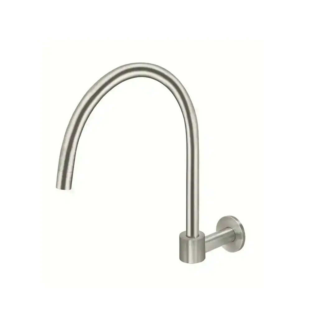 Meir Round High-Rise Swivel Wall Spout Brushed Nickel MS07-PVDBN