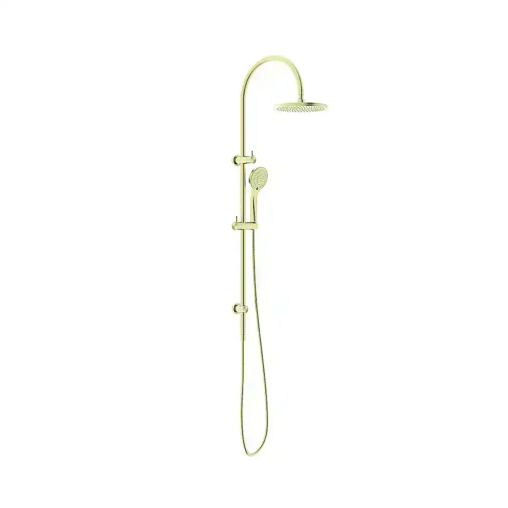 Nero Mecca Twin Shower With Air Shower Brushed Gold NR221905bBG