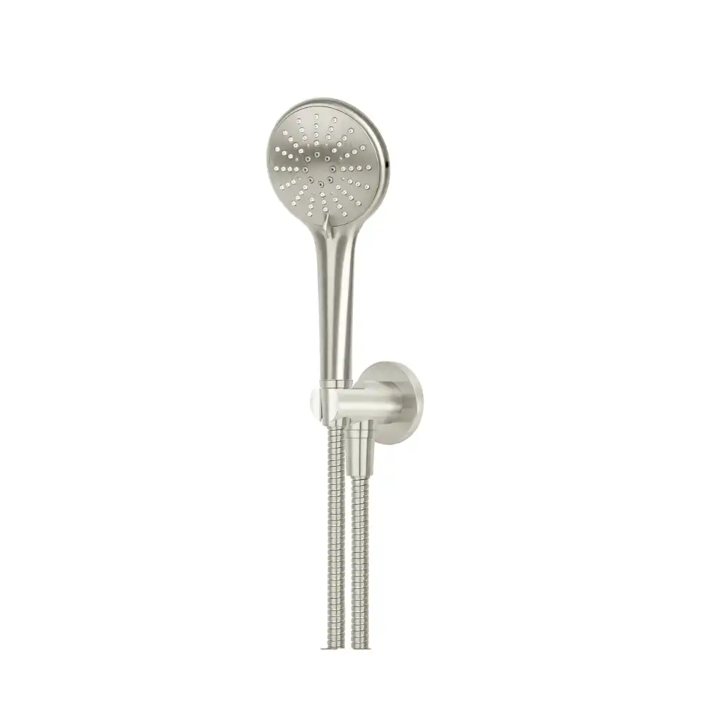 Meir Round Hand Shower on Fixed Bracket Brushed Nickel MZ08-PVDBN