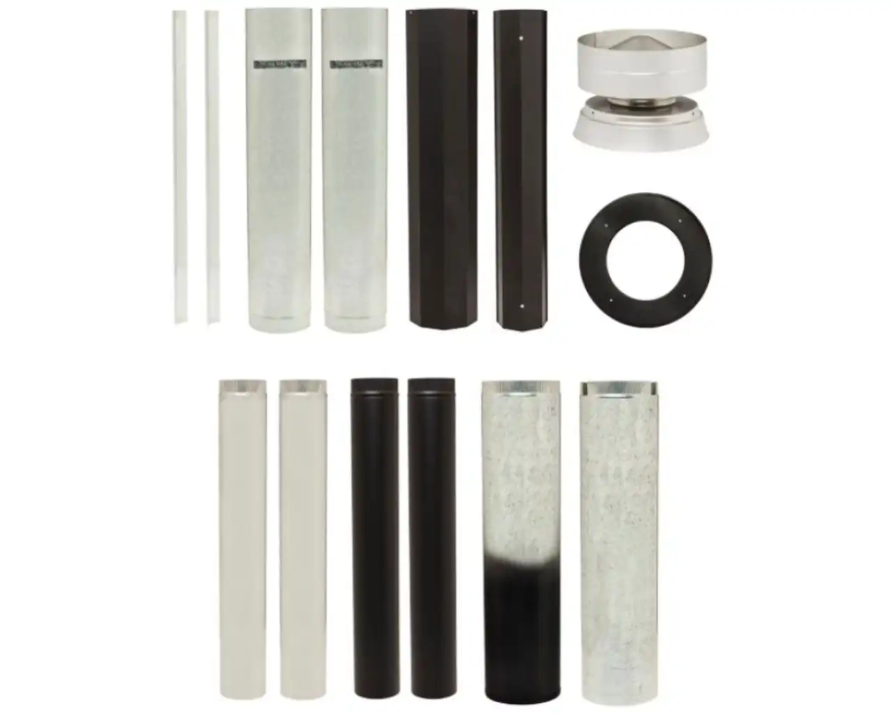 Maxiheat Standard Flue Kit - Metallic Black