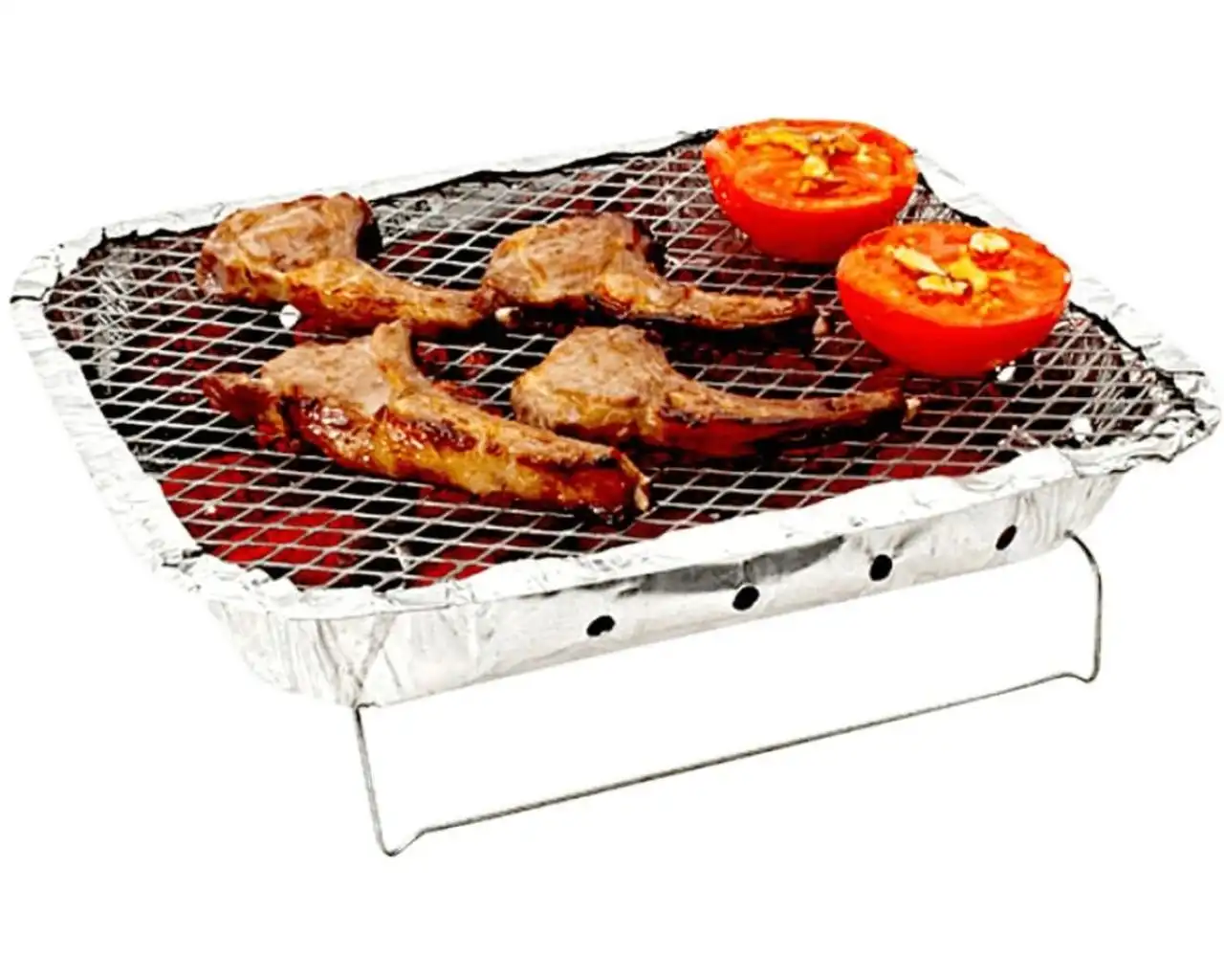 Disposable Charcoal BBQ with Wire Stand