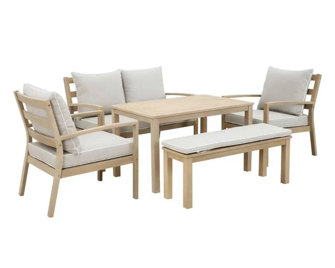 Harper 5 Piece Low Dining Setting