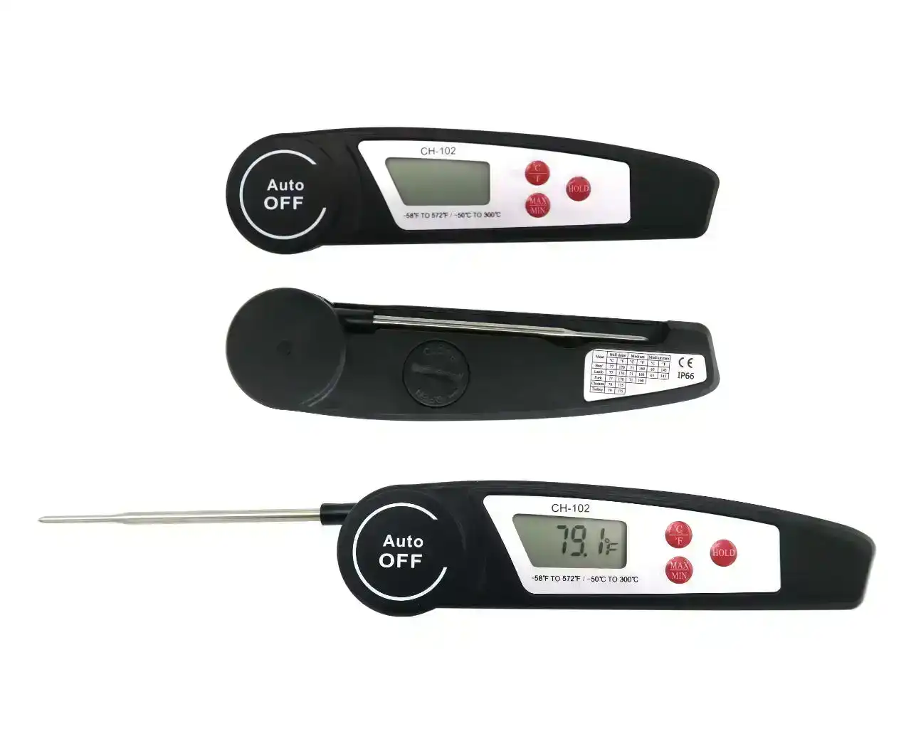 Pro Smoke Instant Read Meat Thermometer