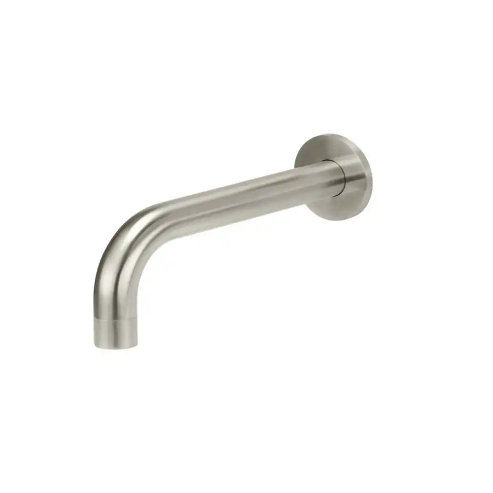Meir Spout Round Curved 200mm Spout- PVD Brushed Nickel MS05-PVDBN