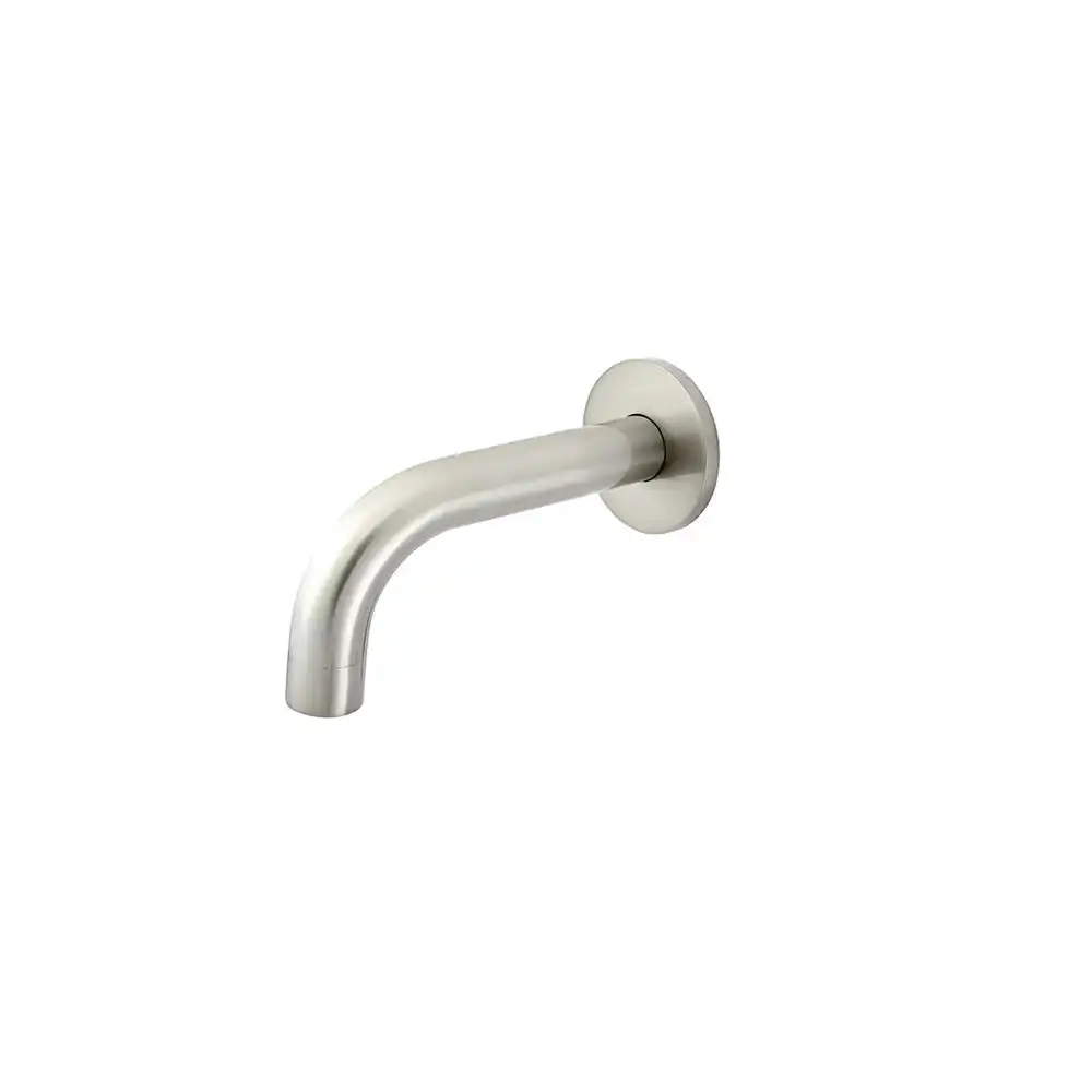 Meir Round Curved Spout 130mm Brushed Nickel MS05-130-PVDBN