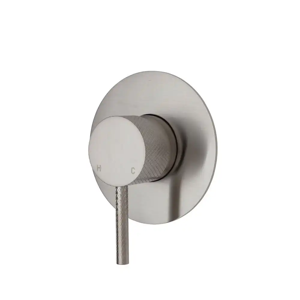 Fienza Axle Wall Mixer Large Round Plate Brushed Nickel 231101BN-3