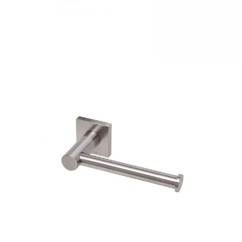 Phoenix Radii Toilet Roll Holder Square Plate Brushed Nickel RS892 BN