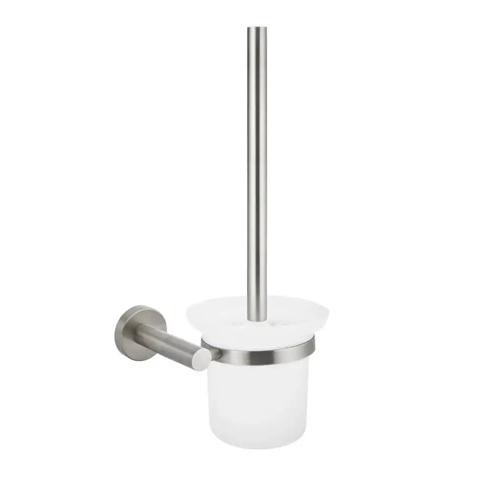 Meir Toilet Brush & Holder Round - PVD Brushed Nickel MTO01-R-PVDBN