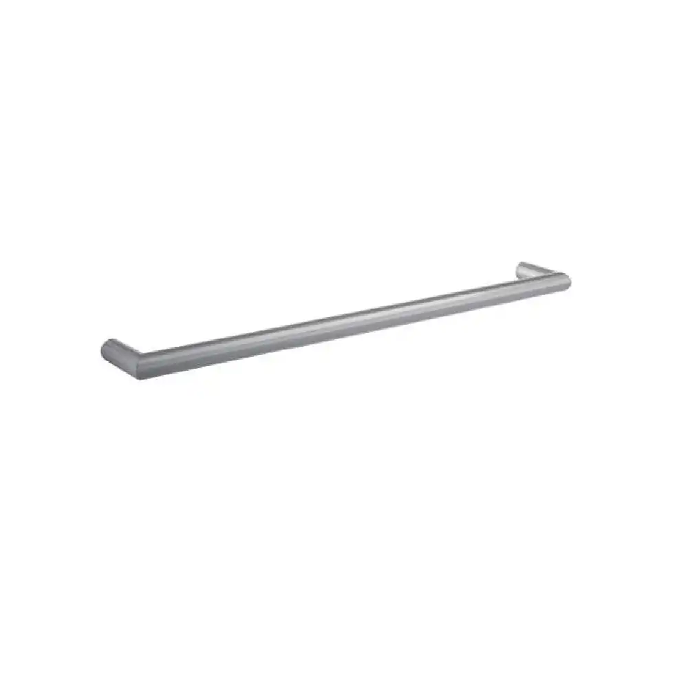 Thermogroup Round Single Rail 632x32x100mm (Heated) Brushed Stainless Steel DSR6BR