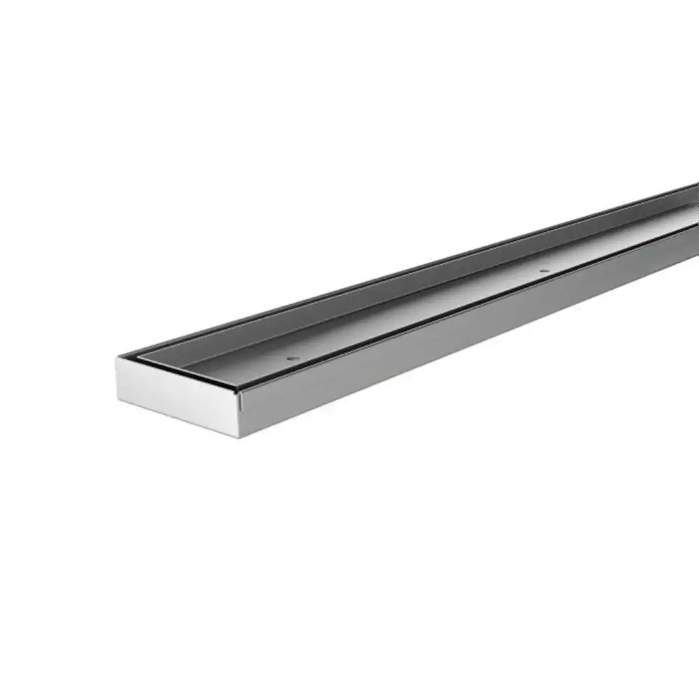 Phoenix Flat Channel Drain TI 75 x 600mm Outlet 45mm Stainless Steel 200-1111-51