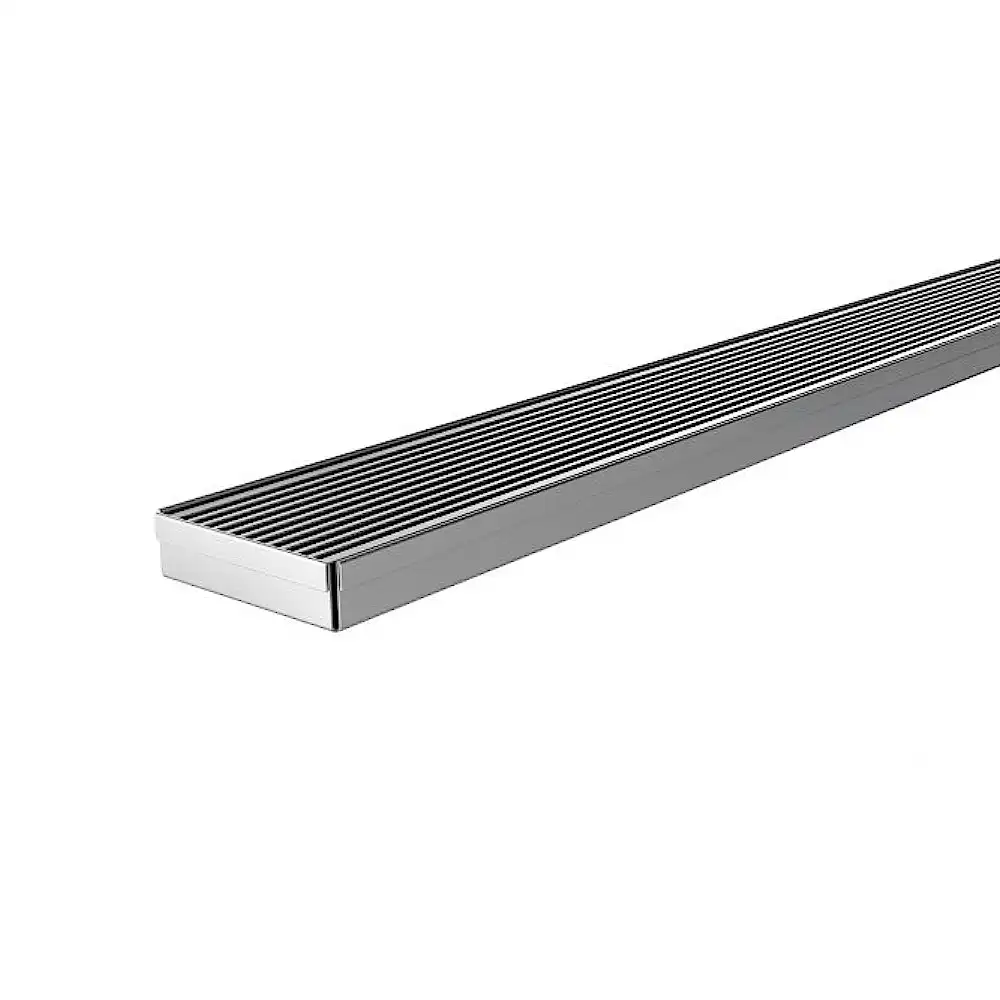 Phoenix Flat Channel Drain HG 75 x 600mm Outlet 45mm Stainless Steel 200-2111-51