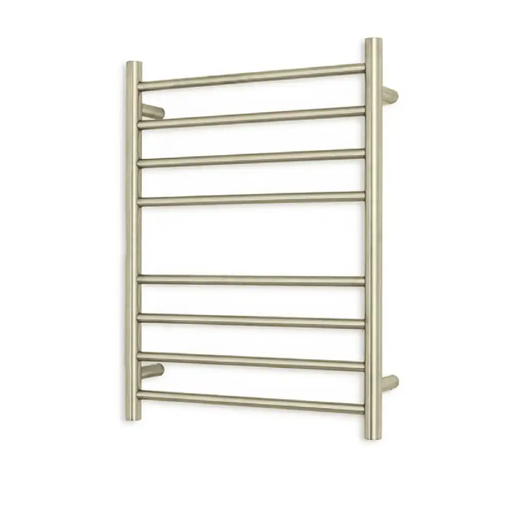 Radiant Brushed Nickel 530 x 700mm Round Heated Towel Rail (Right Wiring) BN-RTR530RIGHT