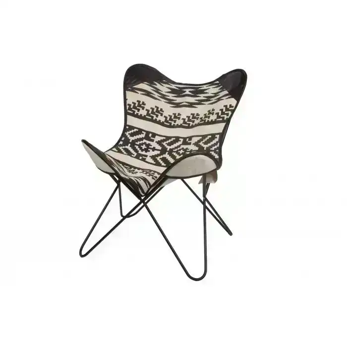 Ava Canvas Butterfly Chair IVORY Type 2