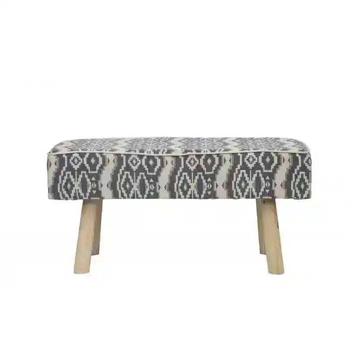 Ava Upholstered Bench Set  NAVY BLUE