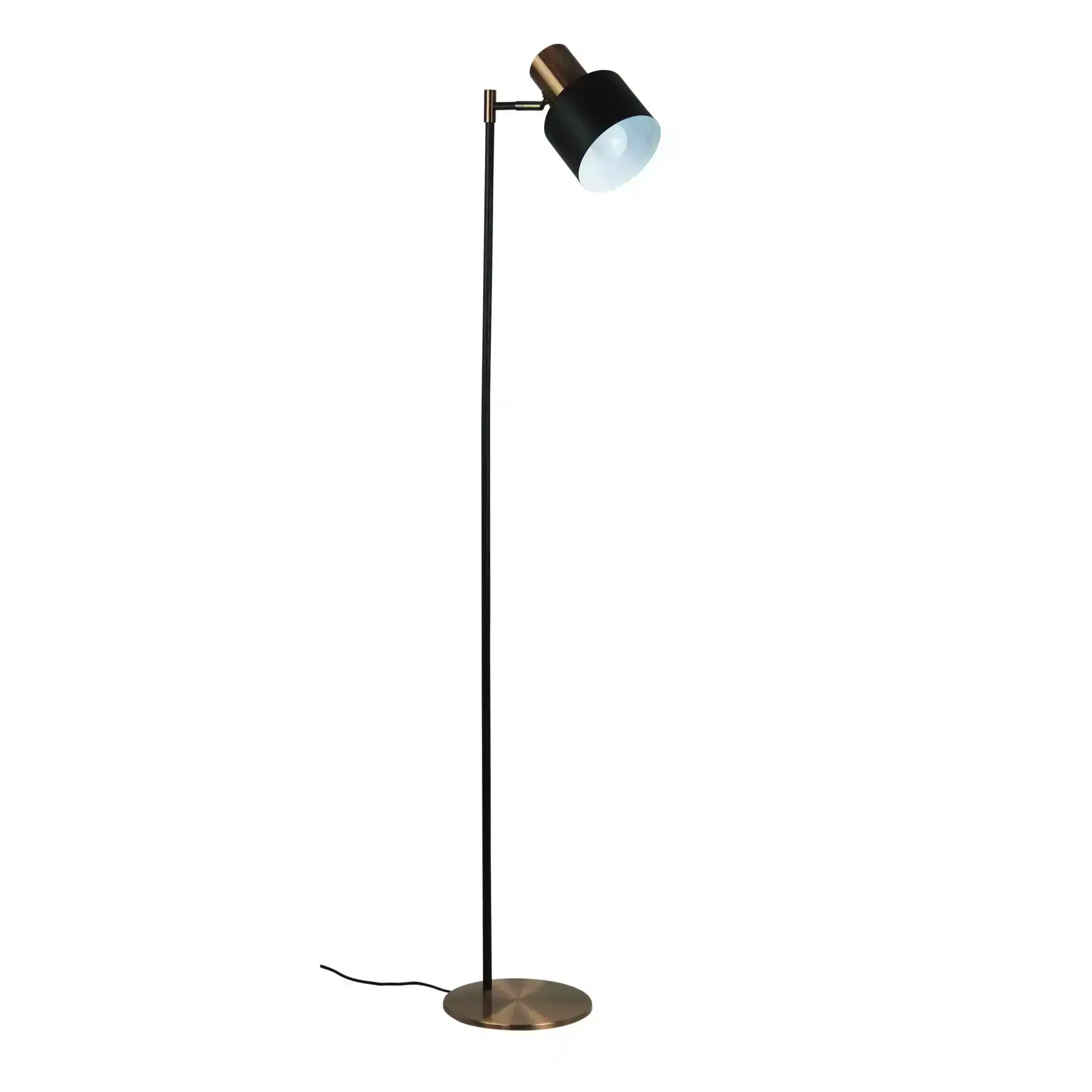 ARI FLOOR Mid-century Task Lamp with Brushed Copper